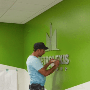METROLEXIS Lobby Sign Installation